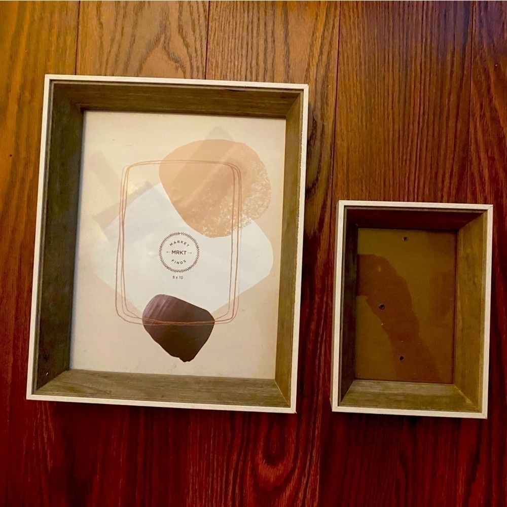 Two Piece Matching Picture Frames 3D Home Wall Decor